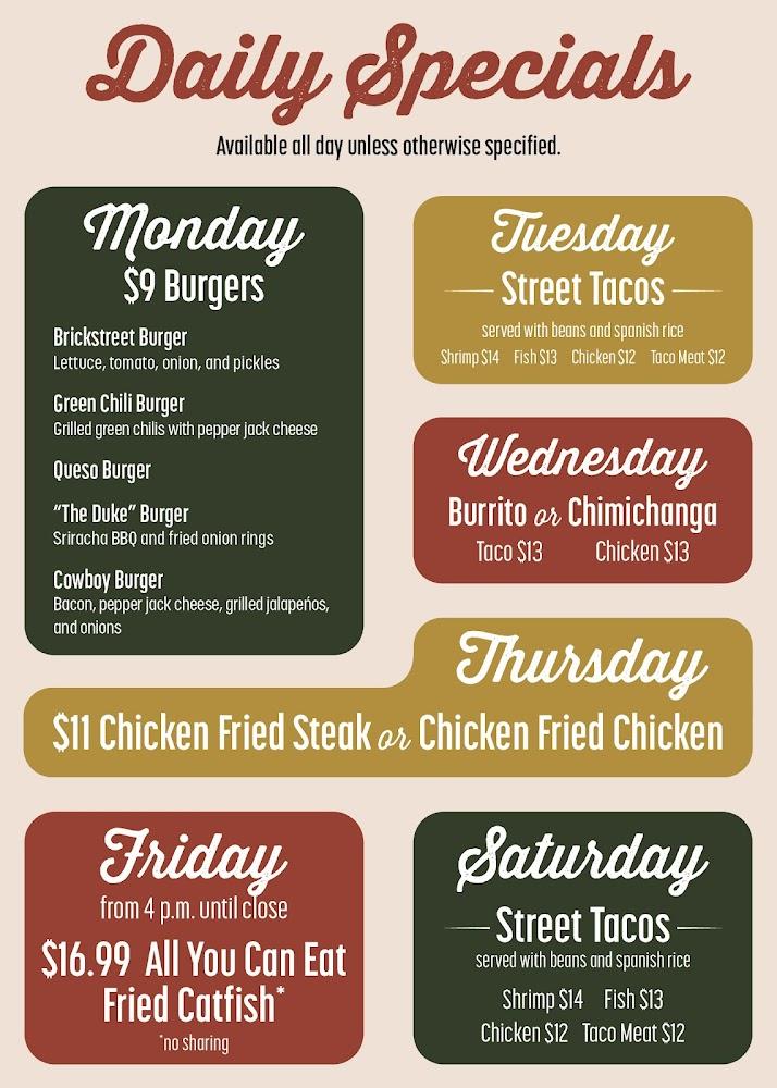 Brickstreet 200 Menu image 4